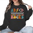 ABCD Kindergarten Rocks Back To School Teacher Kindergarten Women Crewneck Sweatshirt, trending gift