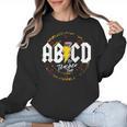 ABCD The Teacher Tour Last Day Of School Rockin' Teacher Women Crewneck Sweatshirt, trending gift ABCD The Teacher Tour Last Day Of School Rockin' Teacher Women Crewneck Sweatshirt, trending gift