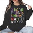 ABCs Alphabet Halloween Learning Kindergarten Teachers Women Crewneck Sweatshirt, trending gift ABCs Alphabet Halloween Learning Kindergarten Teachers Women Crewneck Sweatshirt, trending gift