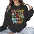 ABCs Learning Kindergarten Teacher Christmas Lights Alphabet For Men Women Kids Women Crewneck Sweatshirt, trending gift ABCs Learning Kindergarten Teacher Christmas Lights Alphabet For Men Women Kids Women Crewneck Sweatshirt, trending gift