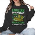 AG Teacher English Is Important But Agriculture Teacher Women Crewneck Sweatshirt, English Teacher Gifts, trending gift AG Teacher English Is Important But Agriculture Teacher Women Crewneck Sweatshirt, English Teacher Gifts, trending gift