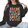 Alphabet A-Z ABC Kids Back To School Pre K Teachers Women Crewneck Sweatshirt, trending gift Alphabet A-Z ABC Kids Back To School Pre K Teachers Women Crewneck Sweatshirt, trending gift