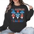 All American Teacher Pencil Coquette Bow USA Flag Teachers Women Crewneck Sweatshirt, trending gift All American Teacher Pencil Coquette Bow USA Flag Teachers Women Crewneck Sweatshirt, trending gift