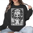 Artist Tarot Card Skeleton Painter Art Teacher Witchy Women Crewneck Sweatshirt, trending gift Artist Tarot Card Skeleton Painter Art Teacher Witchy Women Crewneck Sweatshirt, trending gift
