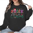 ASL Christmas Buffalo Plaid Teacher American Sign Language Women Crewneck Sweatshirt, trending gift ASL Christmas Buffalo Plaid Teacher American Sign Language Women Crewneck Sweatshirt, trending gift