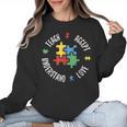 Autism Awareness Teacher Shirt Teach Accept Understand Love Women Crewneck Sweatshirt, trending gift Autism Awareness Teacher Shirt Teach Accept Understand Love Women Crewneck Sweatshirt, trending gift