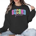 Back To School Neon Checkered Second Grade Colorful Teacher Women Crewneck Sweatshirt, trending gift Back To School Neon Checkered Second Grade Colorful Teacher Women Crewneck Sweatshirt, trending gift