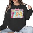 Back To School Pre-K Preppy Teacher Girl Women Crewneck Sweatshirt, trending gift