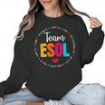 Back To School Teachers Crew Students Team ESOL Teacher Women Crewneck Sweatshirt, trending gift