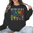 Battery Life Of A Teacher School Teacher Appreciation Women Crewneck Sweatshirt, trending gift Battery Life Of A Teacher School Teacher Appreciation Women Crewneck Sweatshirt, trending gift