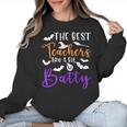 The Best Teachers Are A Bit Batty Teacher Bat Halloween Women Crewneck Sweatshirt, trending gift The Best Teachers Are A Bit Batty Teacher Bat Halloween Women Crewneck Sweatshirt, trending gift