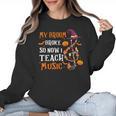 My Broom Broke So Now I Teach Music Teacher Halloween Women Crewneck Sweatshirt, trending gift My Broom Broke So Now I Teach Music Teacher Halloween Women Crewneck Sweatshirt, trending gift