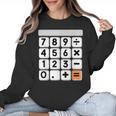 Calculator Easy Halloween Costume For Math Teacher Women Crewneck Sweatshirt, trending gift
