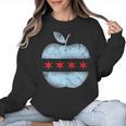 Chicago Flag Teacher School Cute Women Crewneck Sweatshirt, trending gift