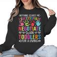 Childcare Teacher Negotiate With Toddlers Daycare Provider Men Women Girls Kids Women Crewneck Sweatshirt, trending gift