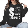 Christian Teacher S Is For Sunday School Essentials Women Crewneck Sweatshirt, trending gift Christian Teacher S Is For Sunday School Essentials Women Crewneck Sweatshirt, trending gift