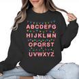 Christmas Alphabet Candy Cane Teachers Students Candy Cane For Men Women Kids Women Crewneck Sweatshirt, trending gift