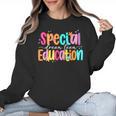 Color Special Education Squad Groovy Dream Team SPED Teacher Women Crewneck Sweatshirt, Groovy Teacher Gifts, trending gift