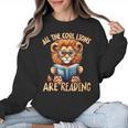 All The Cool Lions Are Reading Lion Teacher Men Women Kids Women Crewneck Sweatshirt, trending gift