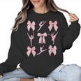 Coquette Bow Ballet Dance Teacher Coquette Women Dancing Women Crewneck Sweatshirt, trending gift