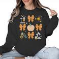 Coquette Bow Fall Science Teacher Stem Teacher Thanksgiving Women Crewneck Sweatshirt, Science Teacher Gifts, trending gift