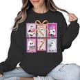 Coquette Bow Spooky Teacher Ghost Halloween Trick Or Teach Women Crewneck Sweatshirt, trending gift Coquette Bow Spooky Teacher Ghost Halloween Trick Or Teach Women Crewneck Sweatshirt, trending gift