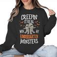 Creepin It Real Kindergarten Monsters Halloween Teacher Women Crewneck Sweatshirt, trending gift Creepin It Real Kindergarten Monsters Halloween Teacher Women Crewneck Sweatshirt, trending gift