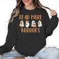 Cute Booooks Ghost Read More Books Teacher Halloween Women Crewneck Sweatshirt, trending gift Cute Booooks Ghost Read More Books Teacher Halloween Women Crewneck Sweatshirt, trending gift