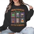 Cute Halloween Teacher Women Crewneck Sweatshirt, trending gift