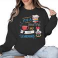 Disney Minnie Mouse Beautiful Day For Learning Teacher's Day Women Crewneck Sweatshirt, trending gift Disney Minnie Mouse Beautiful Day For Learning Teacher's Day Women Crewneck Sweatshirt, trending gift