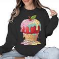 Dripping Apple Ice Cream Cone Cute Teacher Appreciation Women Crewneck Sweatshirt, trending gift Dripping Apple Ice Cream Cone Cute Teacher Appreciation Women Crewneck Sweatshirt, trending gift