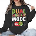 Dual Language Teacher Bilingual Teacher Women Crewneck Sweatshirt, trending gift