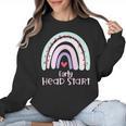 Early Headstart Cute Retro Rainbow Teachers Women Crewneck Sweatshirt, trending gift