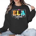 ELA Squad Teacher Back To School English Language Arts Women Crewneck Sweatshirt, English Teacher Gifts, trending gift