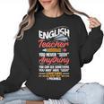 English Teacher Women Crewneck Sweatshirt, English Teacher Gifts, trending gift