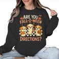 Are You Fall O Ween Directions Teacher Halloween Dog Ghost Women Crewneck Sweatshirt, trending gift Are You Fall O Ween Directions Teacher Halloween Dog Ghost Women Crewneck Sweatshirt, trending gift