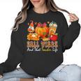 Fall Vibes Costume Teacher Thanksgiving Leopard Gnome Women Crewneck Sweatshirt, trending gift Fall Vibes Costume Teacher Thanksgiving Leopard Gnome Women Crewneck Sweatshirt, trending gift