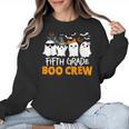 Fifth Grade Boo Crew Halloween Teacher Costume Women Crewneck Sweatshirt, trending gift