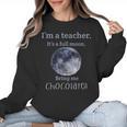 Full Moon Teacher Humor For Men Women Girls Kids Women Crewneck Sweatshirt, trending gift