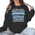 Fun German Teacher Appreciation Language Class Saying Women Crewneck Sweatshirt, German Teacher Gifts, trending gift Fun German Teacher Appreciation Language Class Saying Women Crewneck Sweatshirt, German Teacher Gifts, trending gift