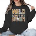 Fun Zoo Animal Print Teacher Shirts Wild About My Students Women Crewneck Sweatshirt, trending gift Fun Zoo Animal Print Teacher Shirts Wild About My Students Women Crewneck Sweatshirt, trending gift