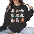 Ghost Reading Teacher Halloween Librarian Book Lover School Women Crewneck Sweatshirt, trending gift Ghost Reading Teacher Halloween Librarian Book Lover School Women Crewneck Sweatshirt, trending gift
