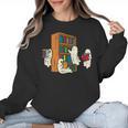 Ghosts Reading Books Teacher Halloween Librarian Boooks Women Crewneck Sweatshirt, trending gift