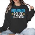 Grammar Police Comma Unit English Teacher Grammar Teacher For Men Women Women Crewneck Sweatshirt, English Teacher Gifts, trending gift