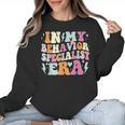 Groovy In My Behavior Specialist Era Behavior Teachers Women Crewneck Sweatshirt, trending gift Groovy In My Behavior Specialist Era Behavior Teachers Women Crewneck Sweatshirt, trending gift