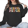 Groovy Retro School Psych Teacher School Psychologist For Men Women Girls Kids Women Crewneck Sweatshirt, Groovy Teacher Gifts, trending gift
