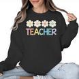 Groovy Teacher Cute Daisy Flower Retro Back To School Women Crewneck Sweatshirt, Groovy Teacher Gifts, trending gift Groovy Teacher Cute Daisy Flower Retro Back To School Women Crewneck Sweatshirt, Groovy Teacher Gifts, trending gift