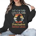 Halloween Lets Eat Kids English Teacher Costume Women Women Crewneck Sweatshirt, English Teacher Gifts, trending gift