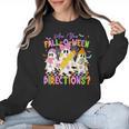 Halloween Floral Ghost Teacher Are You Falloween Directions Women Crewneck Sweatshirt, trending gift Halloween Floral Ghost Teacher Are You Falloween Directions Women Crewneck Sweatshirt, trending gift