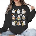Halloween Ghost Music Teacher Playing Instruments Women Crewneck Sweatshirt, trending gift Halloween Ghost Music Teacher Playing Instruments Women Crewneck Sweatshirt, trending gift